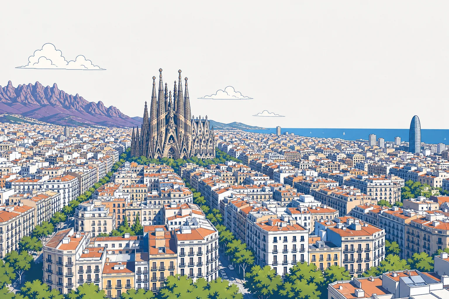 Paisaje de Barcelona