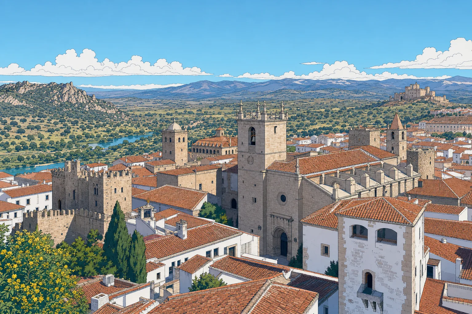 Paisaje de Cáceres