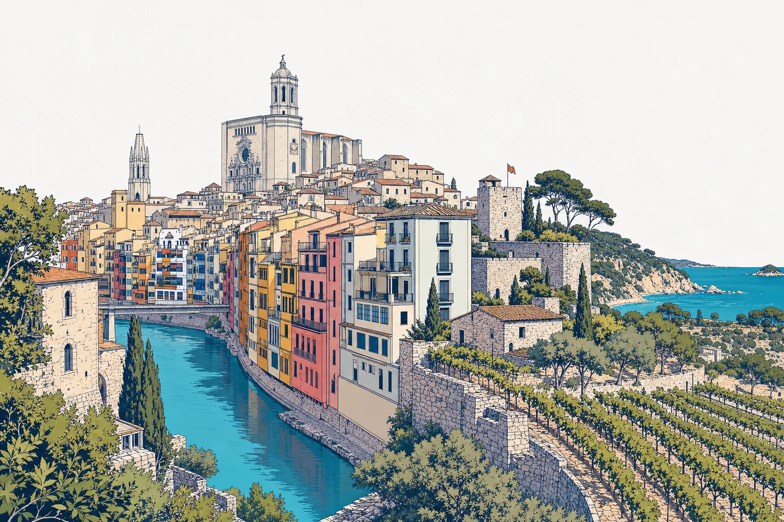 Paisaje de Girona