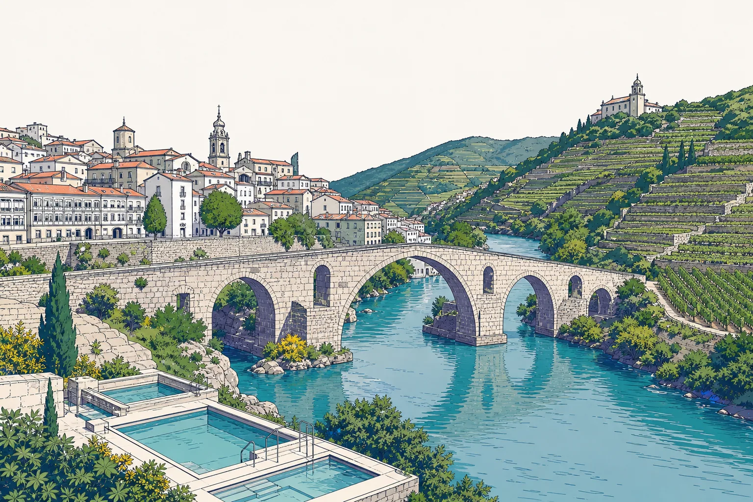 Paisaje de Ourense