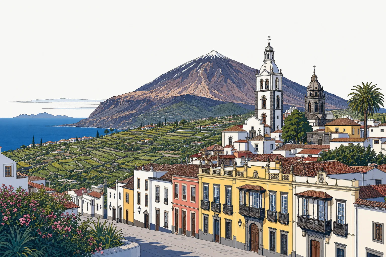 Paisaje de Santa Cruz de Tenerife